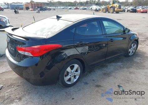 2013 Hyundai Elantra Gls из США, поврежденный, VIN 5NPDH4AE3DH287953